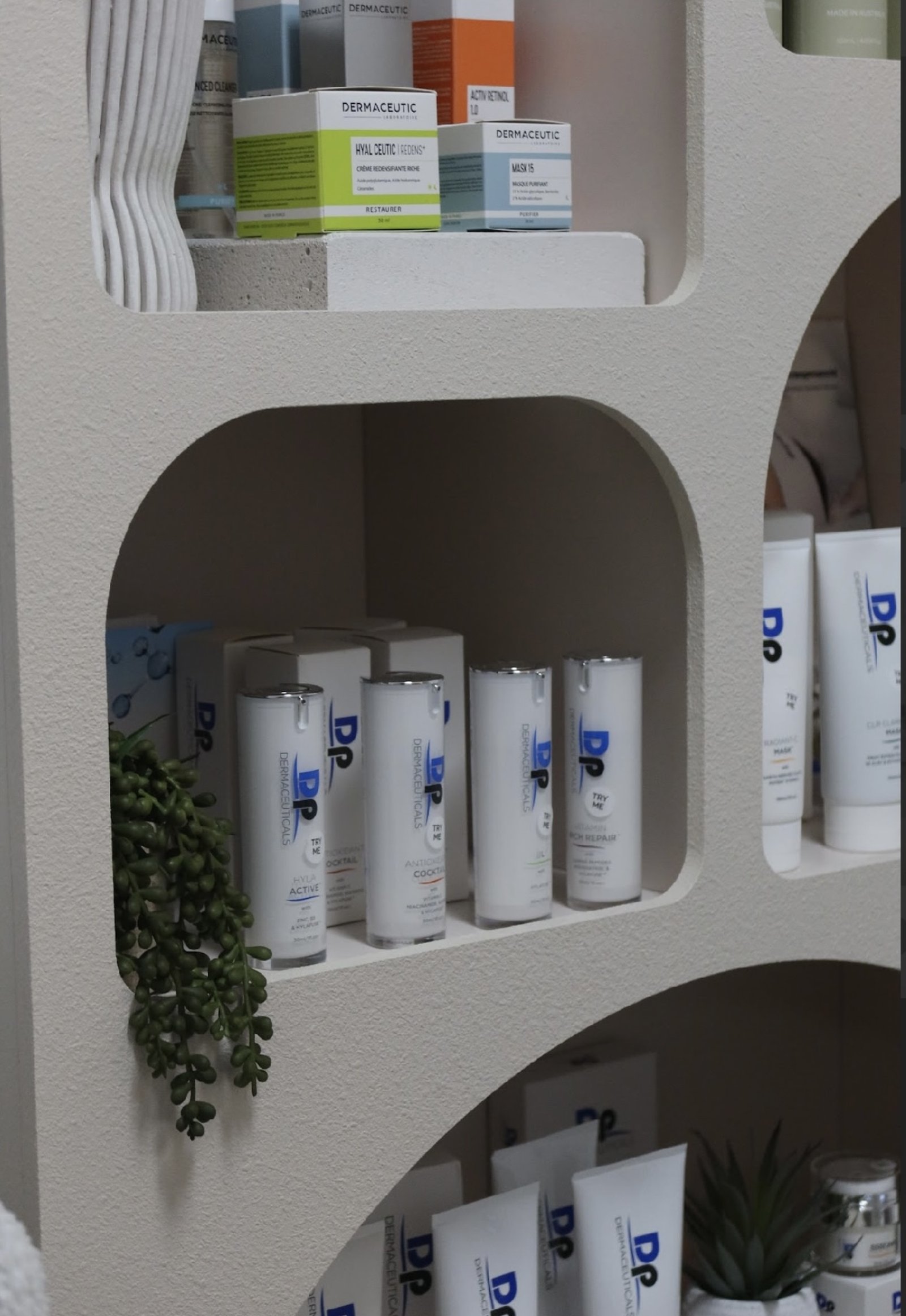 Dermapen professional skincare range on the shelf at The Skin Method Tweed Heads
